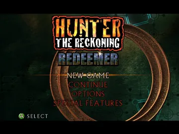 Hunter The Reckoning Redeemer (USA) screen shot title